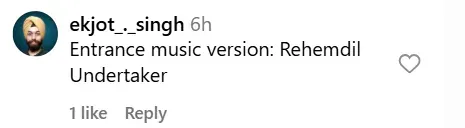 Undertaker Music Name