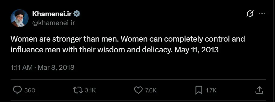 Khamenei Viral Post