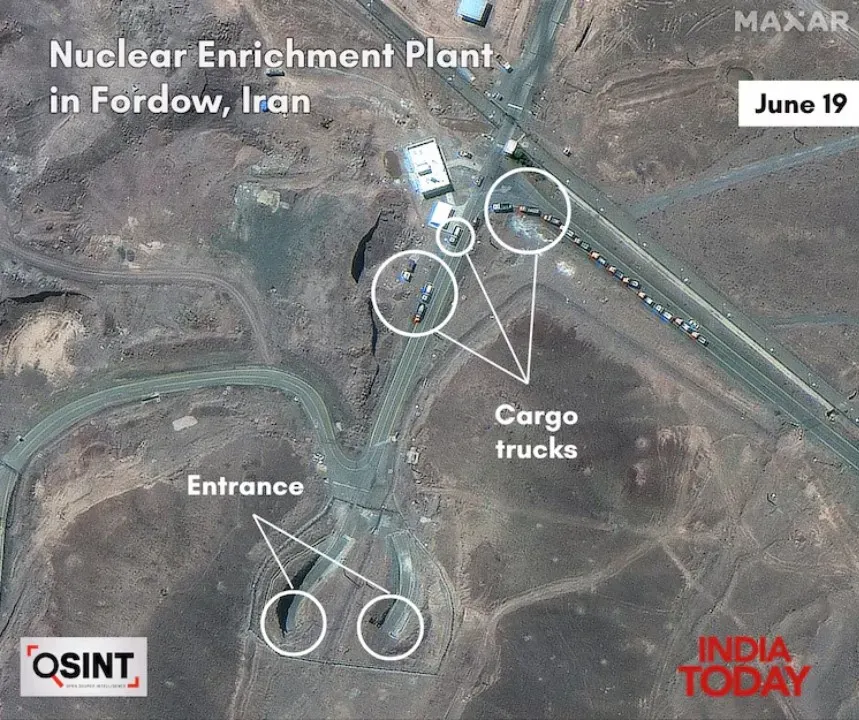Satellite Image Iran Nuclear Site