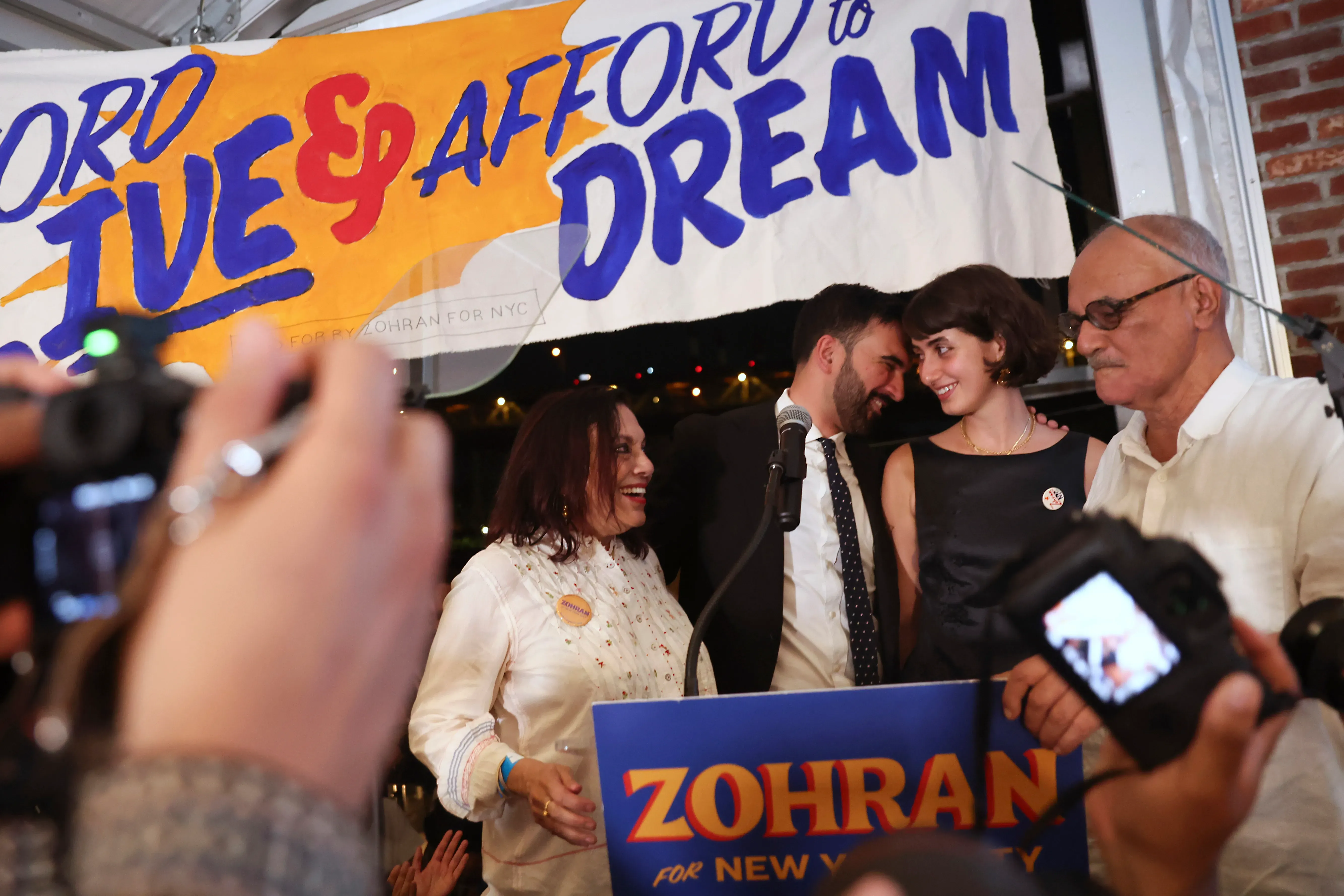 Zohran Mamdani With Family