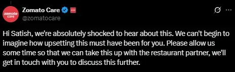 zomato response
