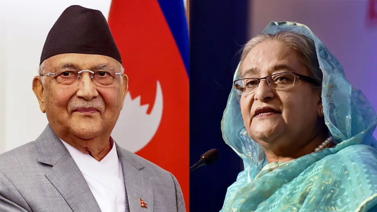 KP Sharma Oli Sheikh Hasina