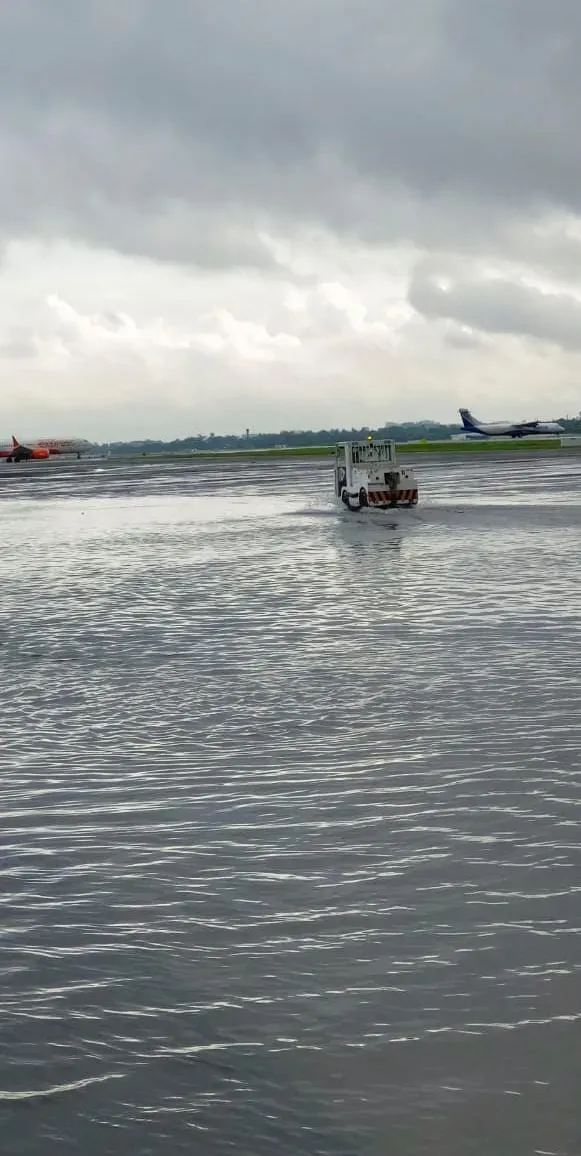 airport waterlogged