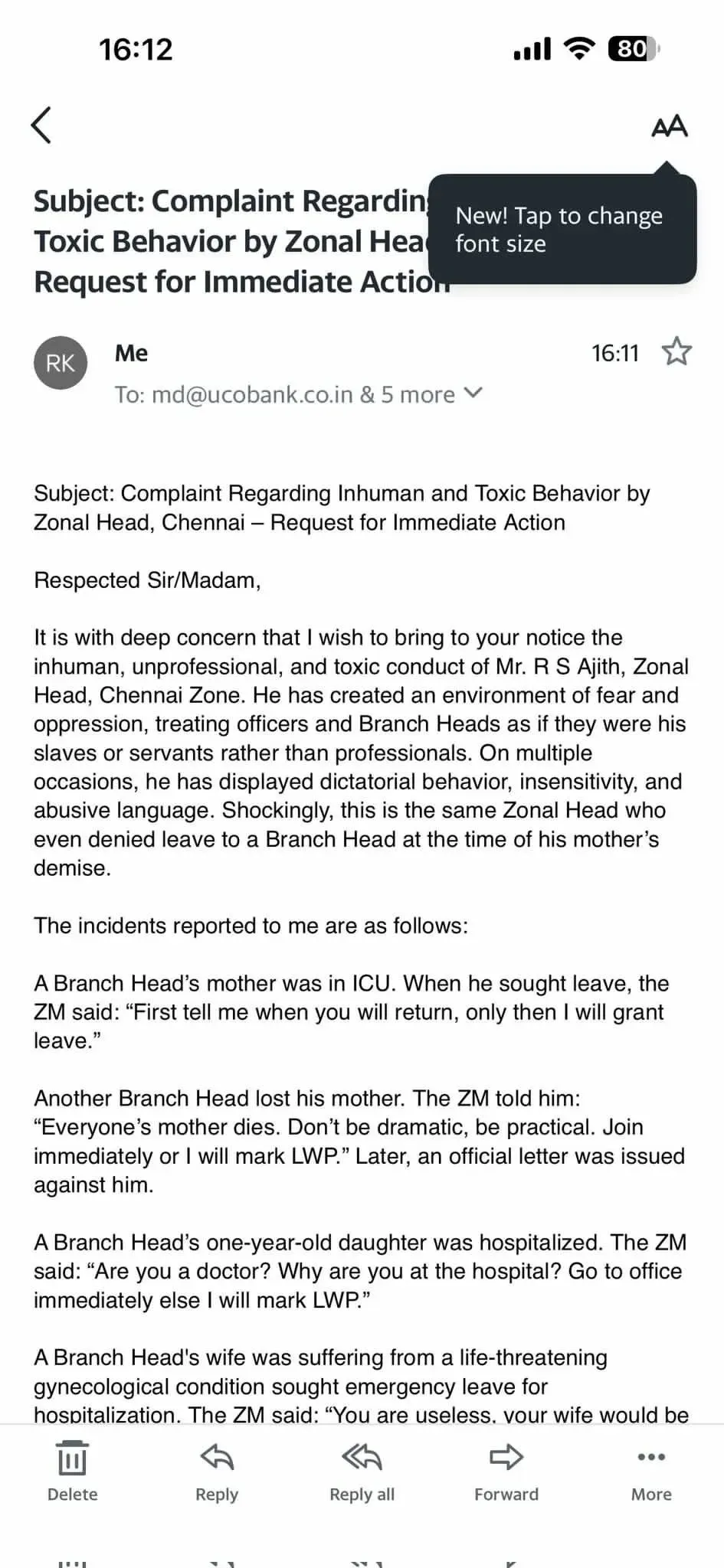UCO Bank Zonal Head