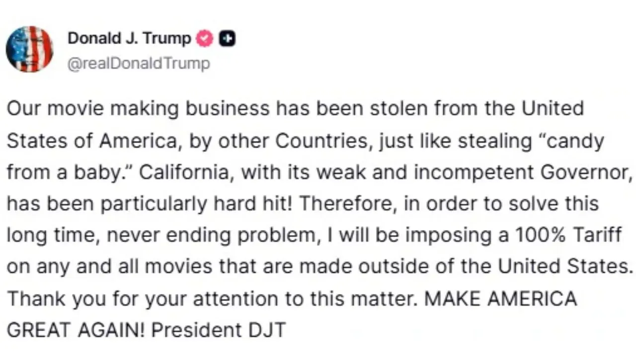 Donald Trump Film 100 Tariff
