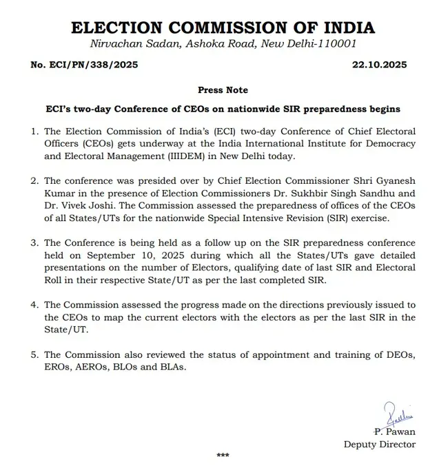 eci sir meeting