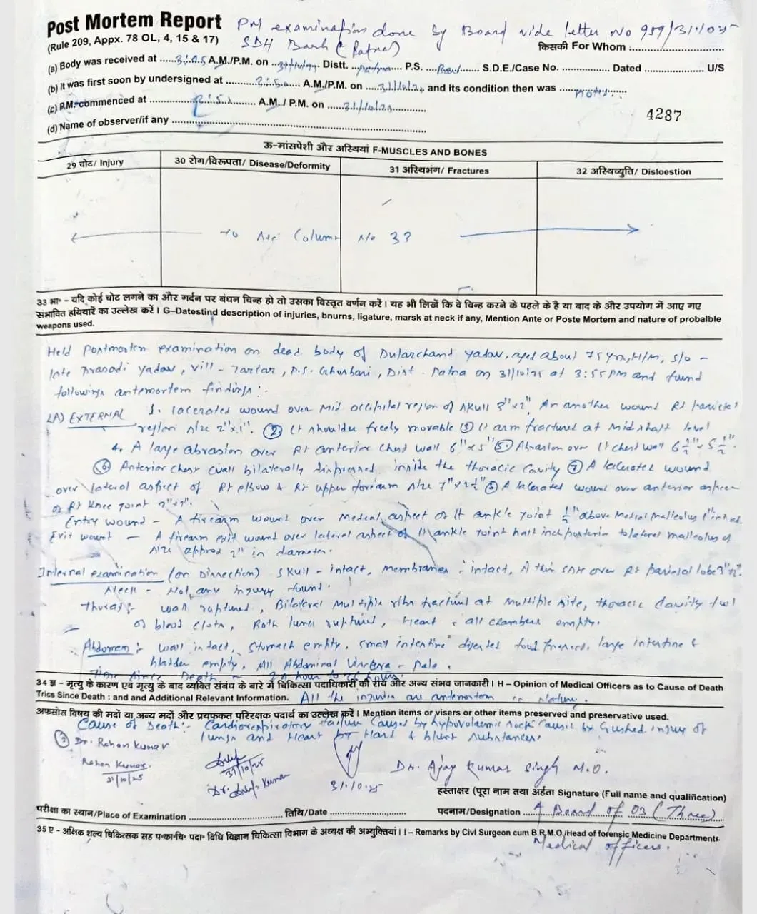 Dularchand PM Report