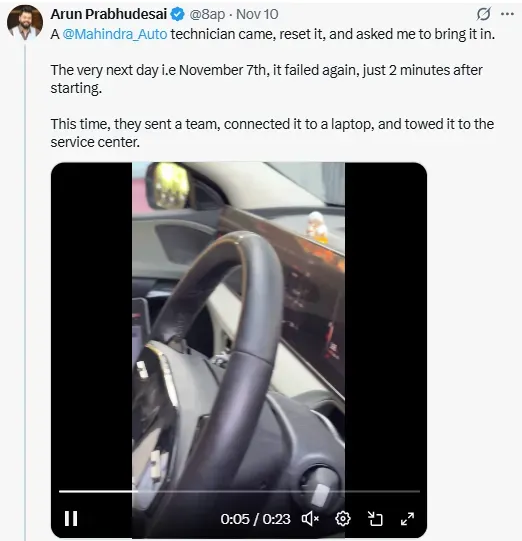 Arun Prabhudesai की पोस्ट का स्क्रीन शॉट