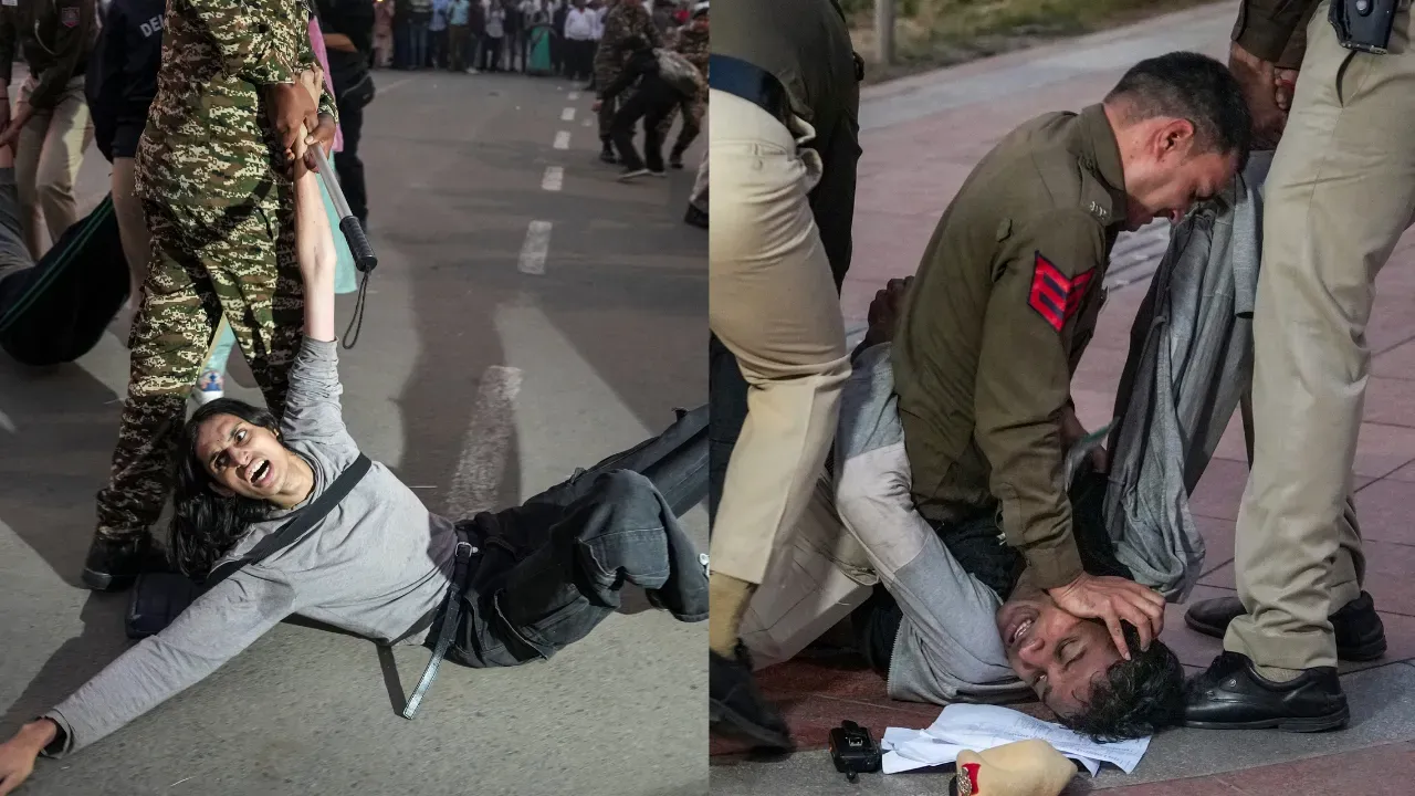 Delhi pollution protest
