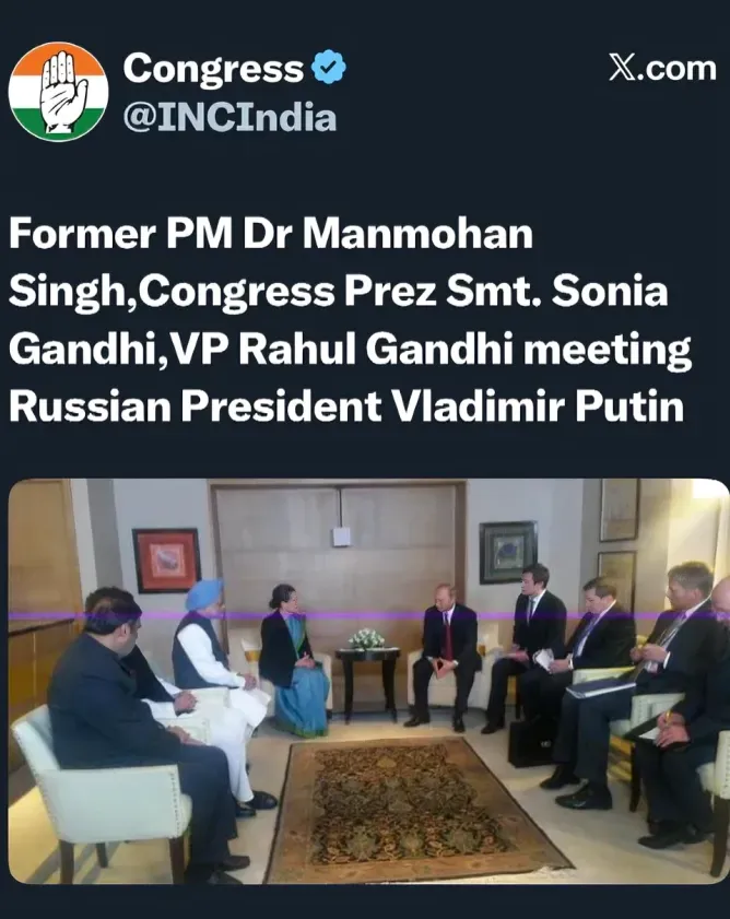 RAHUL GANDHI MEET PUTIN