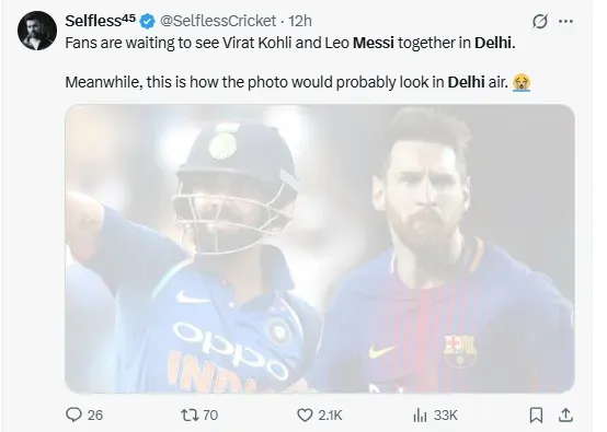 messi virat delhi
