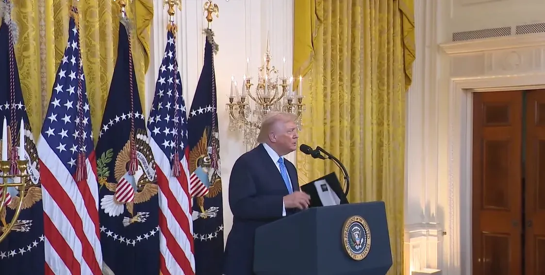 trump in hanukkah event