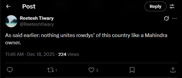 x user comment annanshu