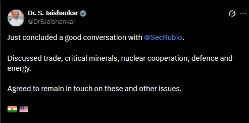 jaishankar rubio talks