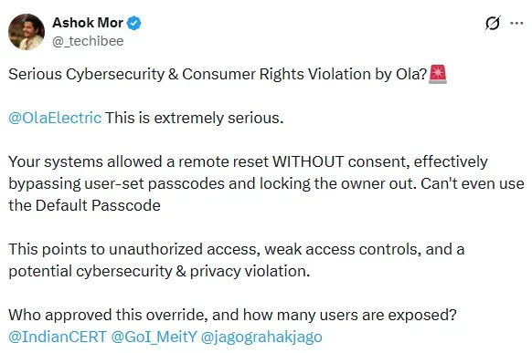 Ashok Mor एक्स पोस्ट