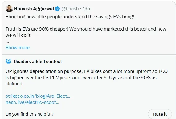 भावेश की पोस्ट पर एक्स यूजर्स का रिएक्शन 