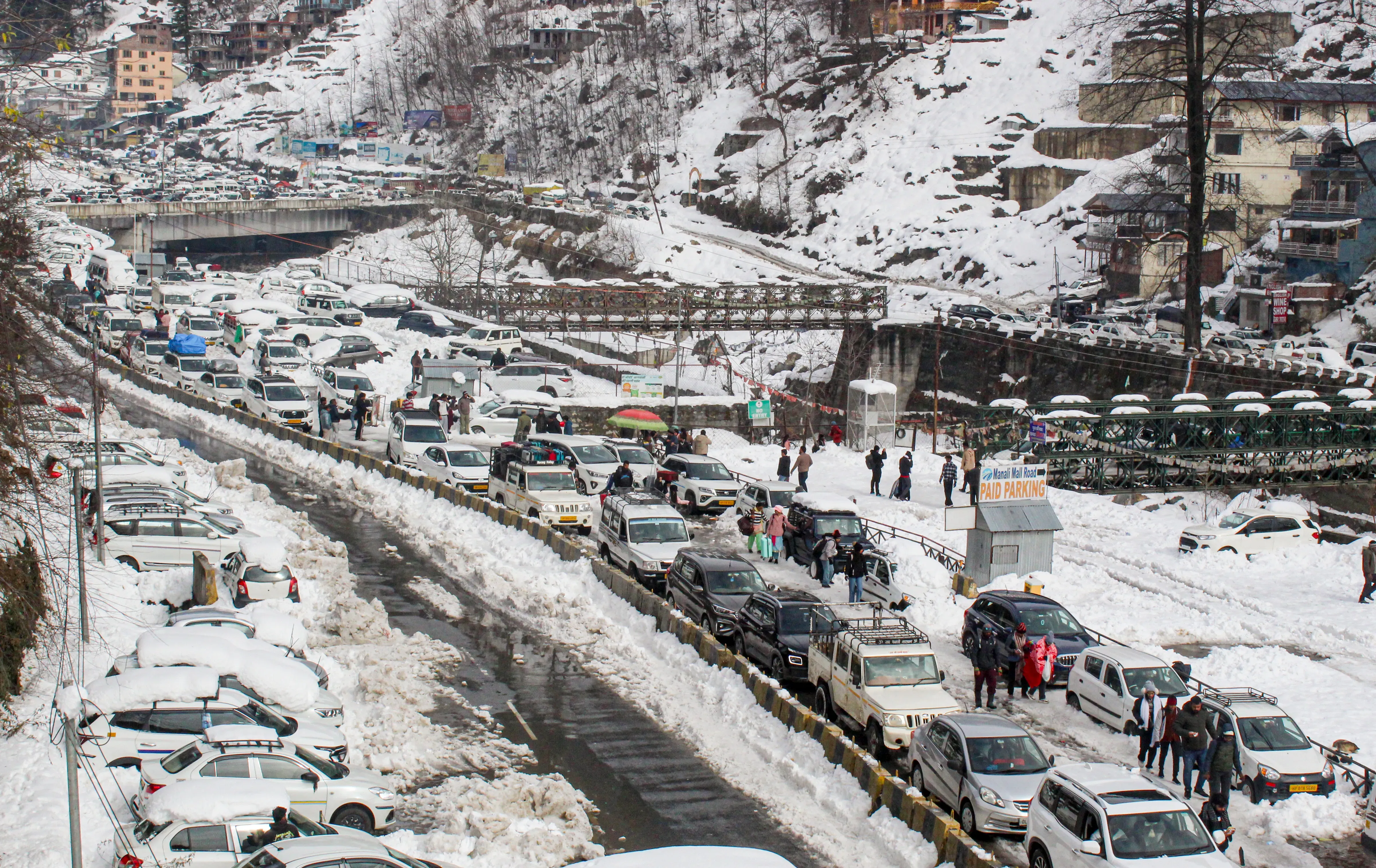 Manali traffic jam