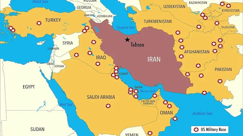 US military bases in the Middle East