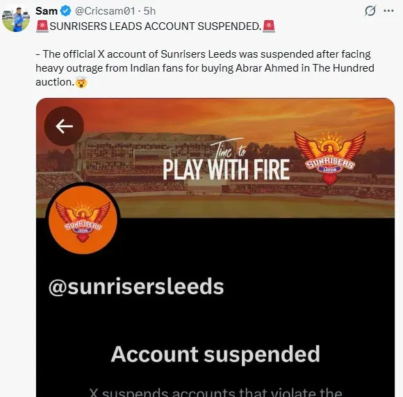 SAM की एक्स पर पोस्ट