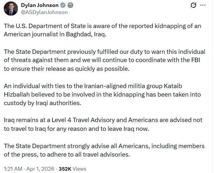 american journalist kidnap