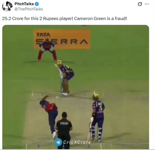 कैमरन ग्रीन को लेकर एक्स पर पोस्ट