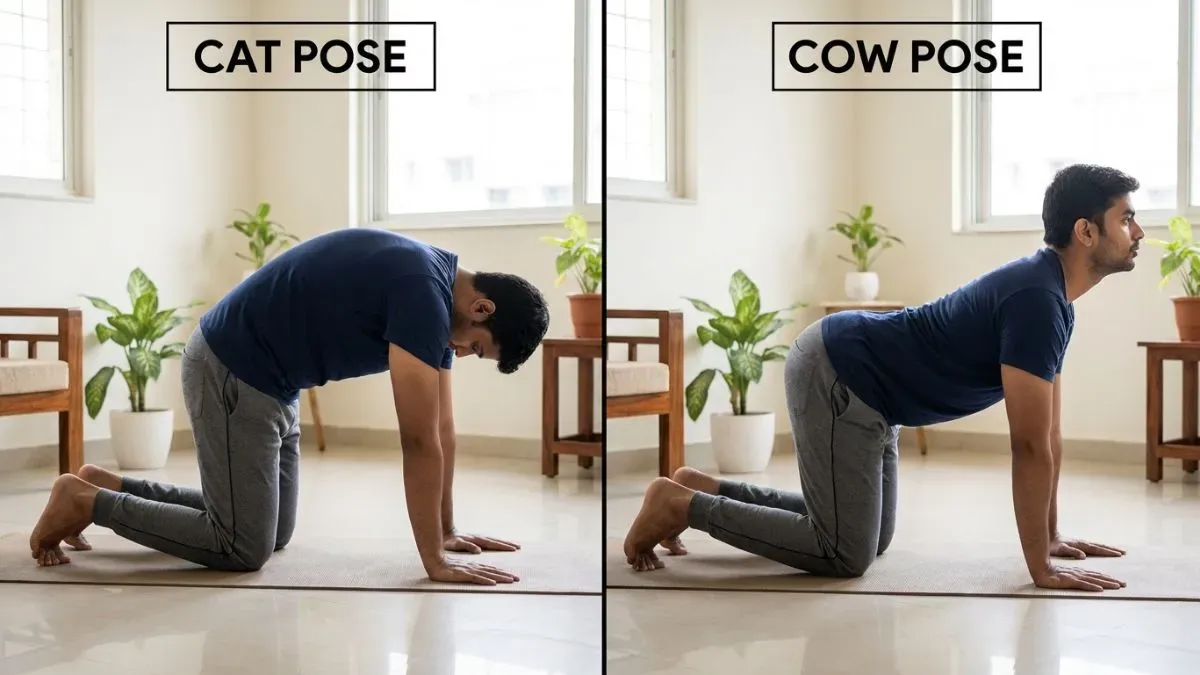 cat cow pose