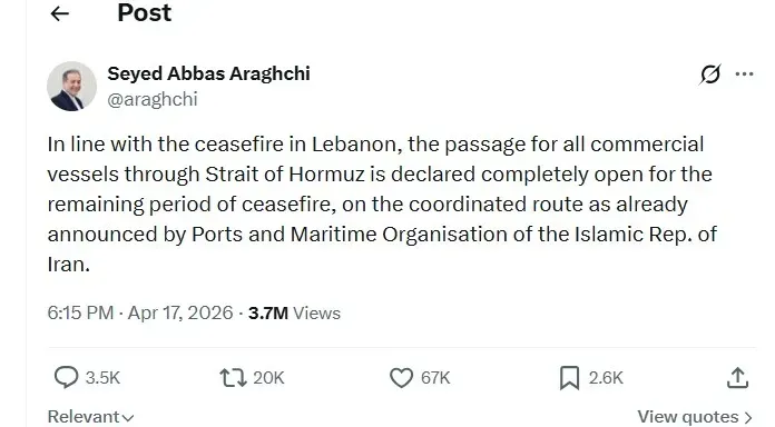 iran on strait of hormuz