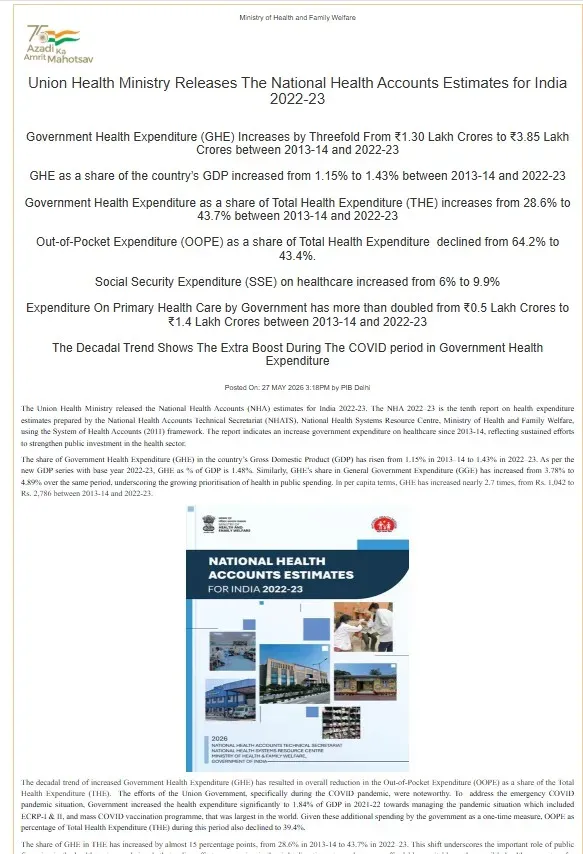 Health Ministry Report