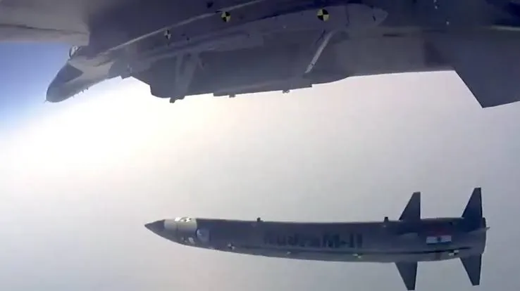 rudram 2 launch view from sukhoi