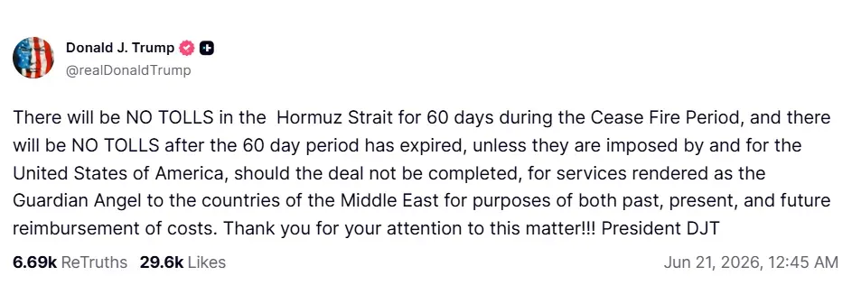 toll on strait of hormuz