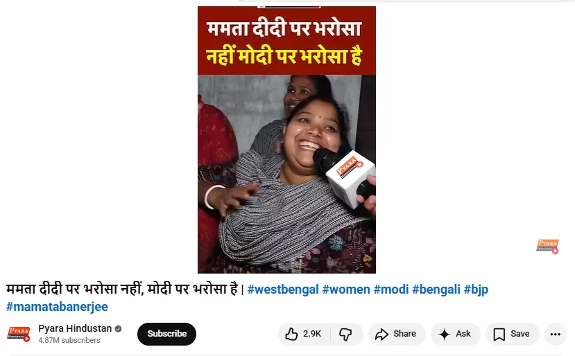 प्यारा हिंदुस्तान यूट्यूब चैनल का स्क्रीनशॉट