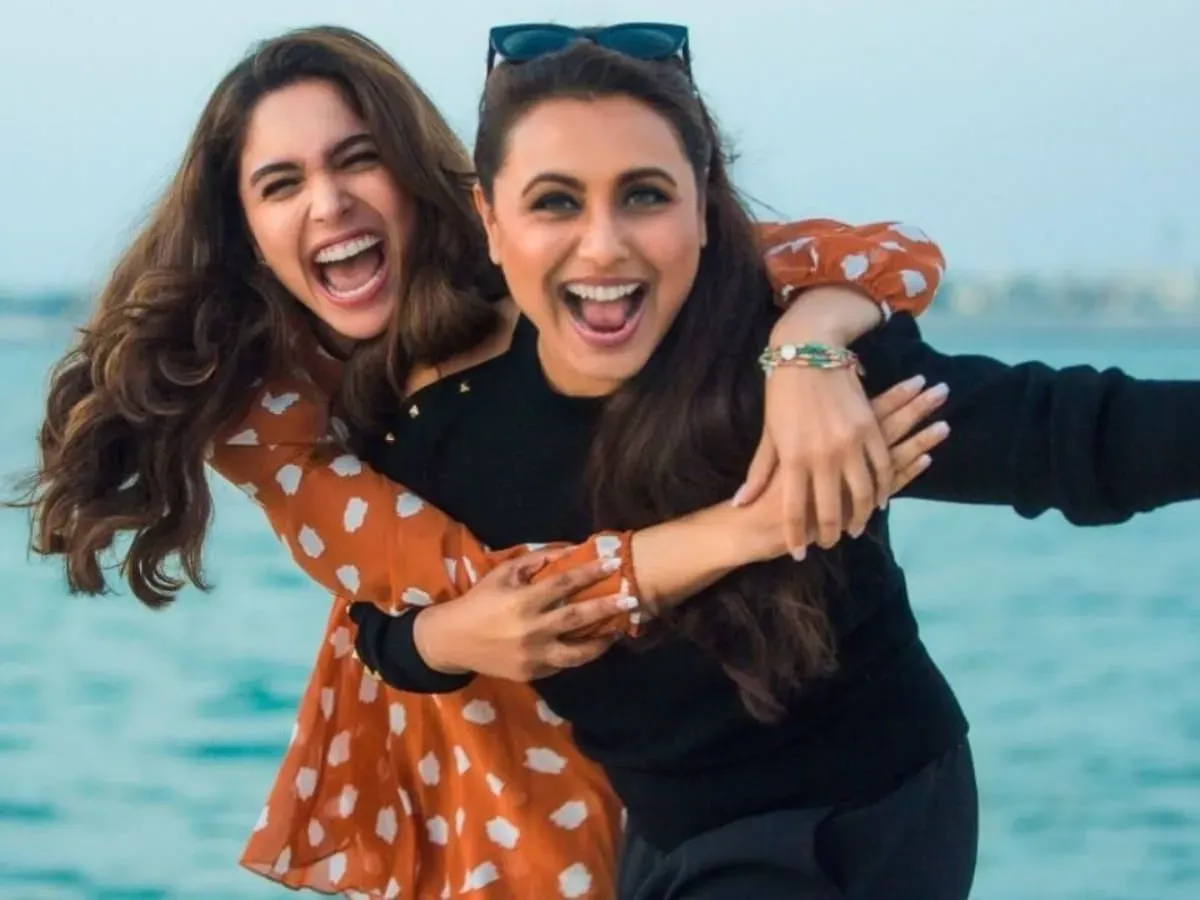 Sharvari with Rani Mukherjee