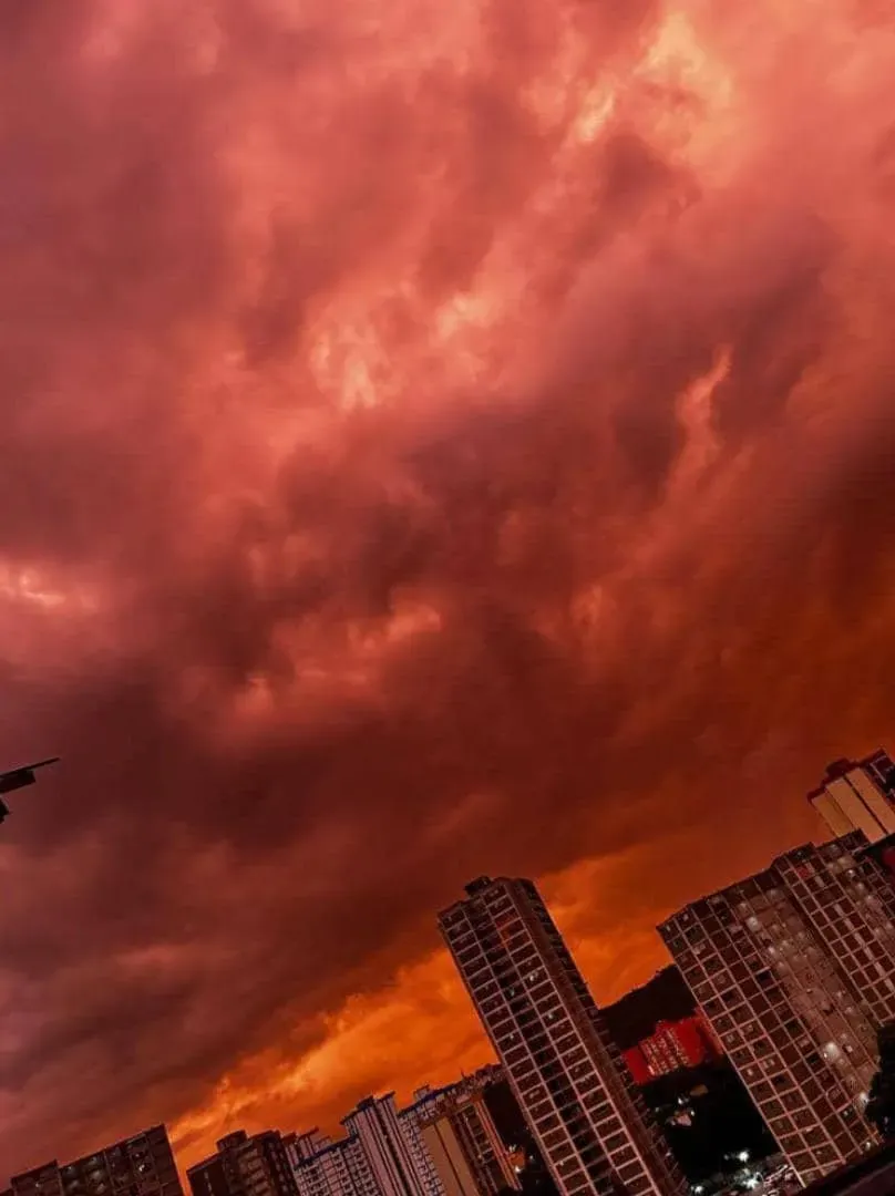 Red sky