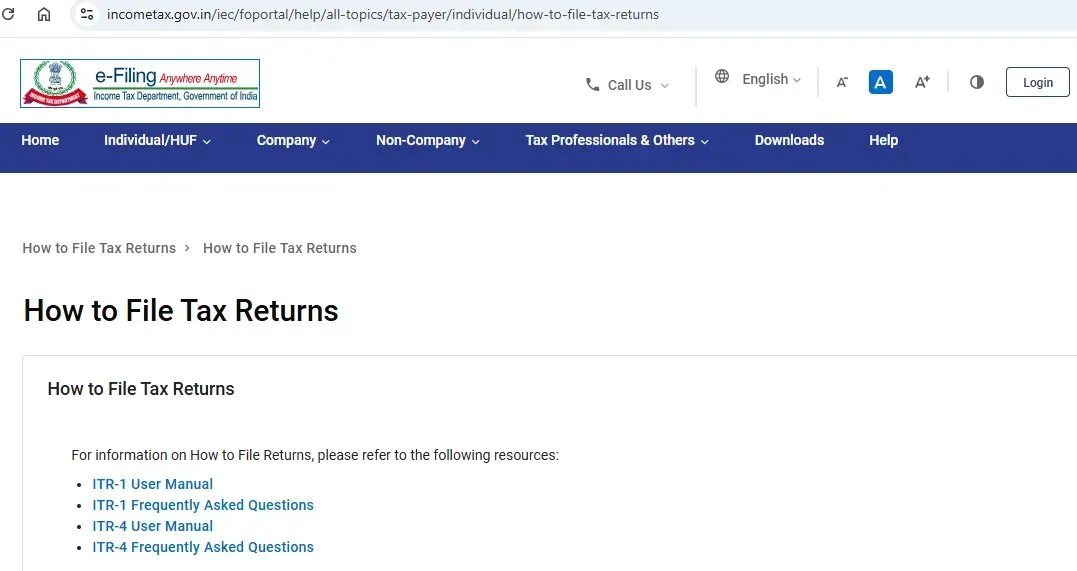 source : Income tax department