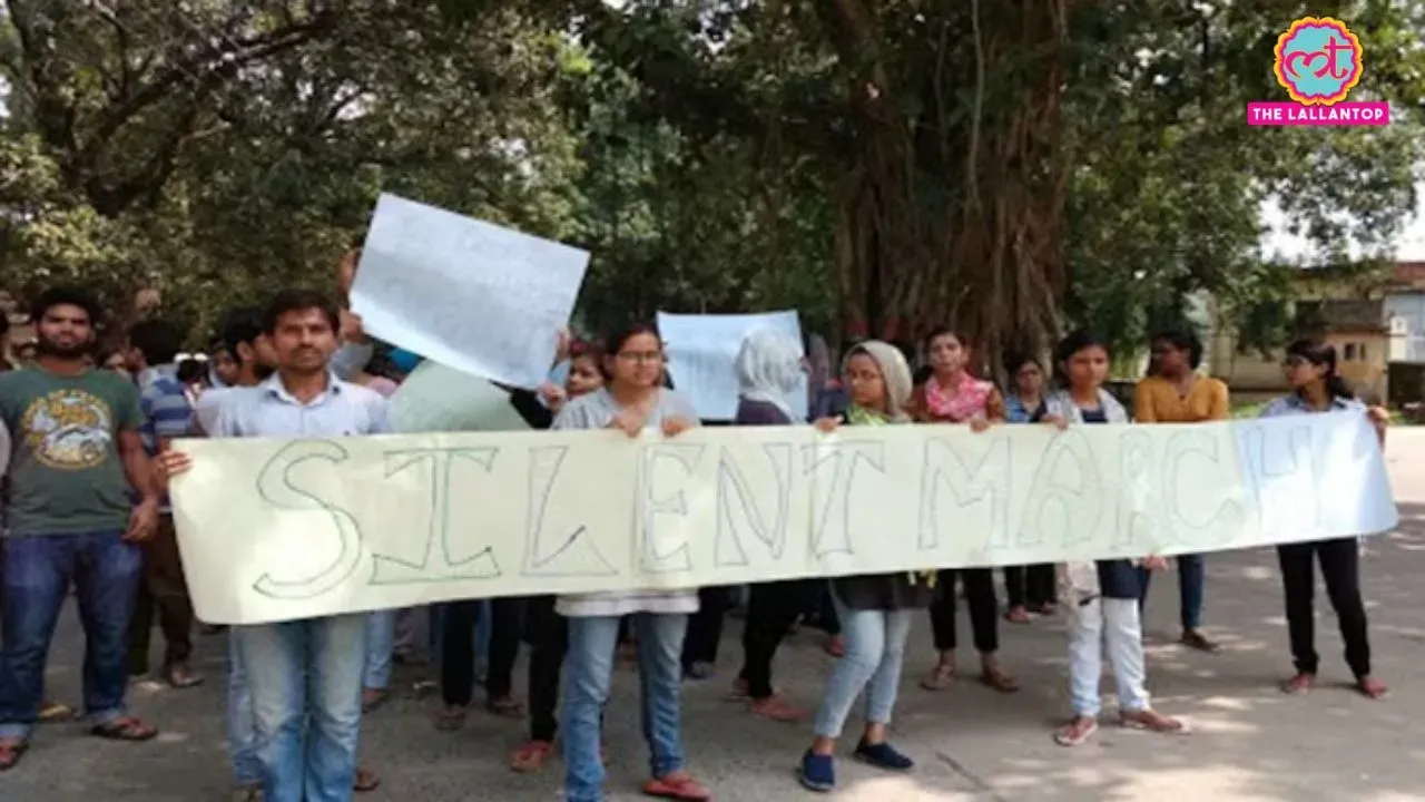 bhu girls silent march 2017