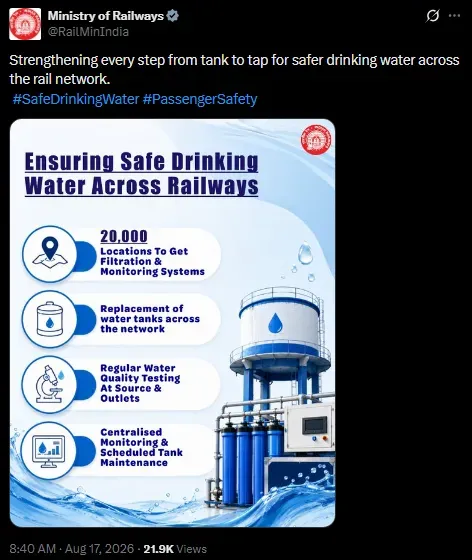 railway station water