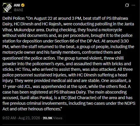 delhi police attacked
