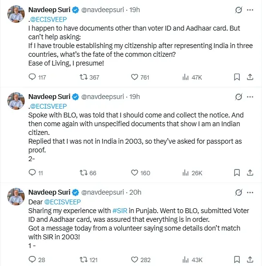 Ex Diplomat navdeep suri