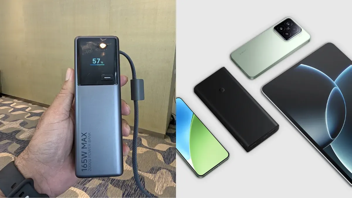 Power Bank with Built-in Type-C cable & display