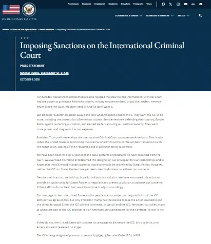 trump icc marco rubio