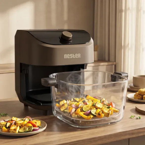 Nester Home Cook 6.2L Glass Air Fryer