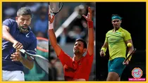 Rohan Bopanna, Rafael Nadal and Novak Djokovic