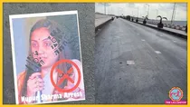Nupur Sharma poster on road