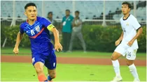 Sunil chhetri against cambodia (AIFF)