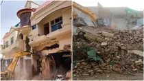 Prayagraj house ofJawed that was demolished