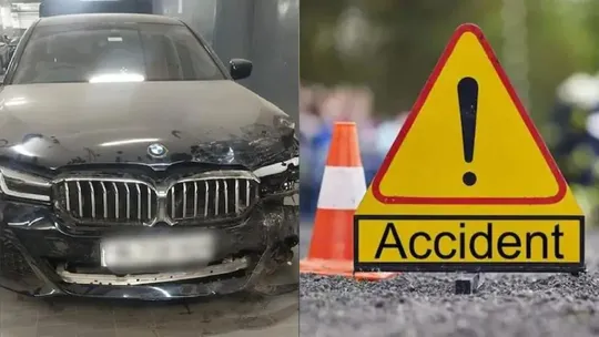 bmw wagon R car accident delhi 