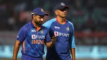 Rishabh Pant with Rahul Dravid