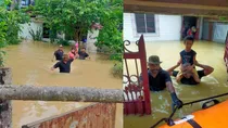 Rescue operation during floods in Assam's Silchar