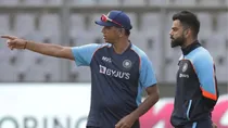 Rahul Dravid with Virat Kohli