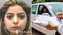 Indian woman driving test
